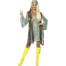 Smiffys 60s Hippie Chick Kostüm Damen 36