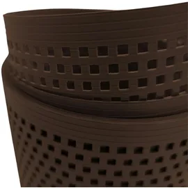 zaunzu® Sichtschutzstreifen 50 m 19 x 0,1 cm Braun Kunststoff