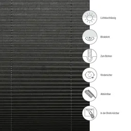 Schöner Wohnen Plissee Milla 60 x 130 cm grau