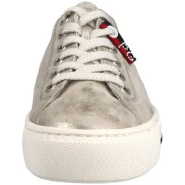 Paul Green Leder-Sneakers in Gold / 38,5