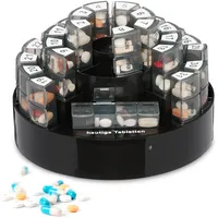 Relaxdays, Medikamentenbox, Tablettenbox
