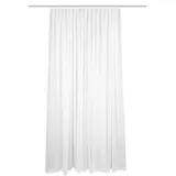 HOMEbasics 41694 Store/Gardine 'FLAMIO', transparenter Fertigstore, Farbe: Weiß, Größe:225 x 300 cm