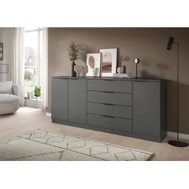 Möbel Boss Kopenhagen 185 x 80 x 35 cm Anthrazit/Schwarz