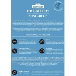 Dehner Premium Hundefutter Trockenfutter getreidefrei Fisch / Lamm 8 kg