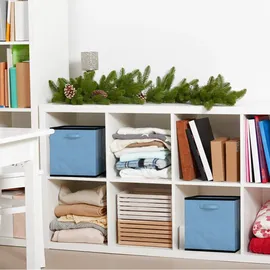 Intirilife Aufbewahrungs-Stoffbox 26,7 x 26,7 x 28 cm 6-tlg. blau