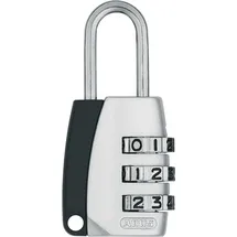 ABUS Zahlenschloss 155/20 mit Zinkdruckguss-Gehäuse - mit individuell einstellbarem Zahlencode - 30888 - Level 3 - Silber,