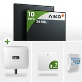 10 kWp PV-Set 24x Aiko 445Wp Fullblack mit 7kW Speicher