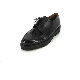Paul Green Schnürschuhe 2688-007, Lack/Brush, schwarz, 37 EU / 4 UK