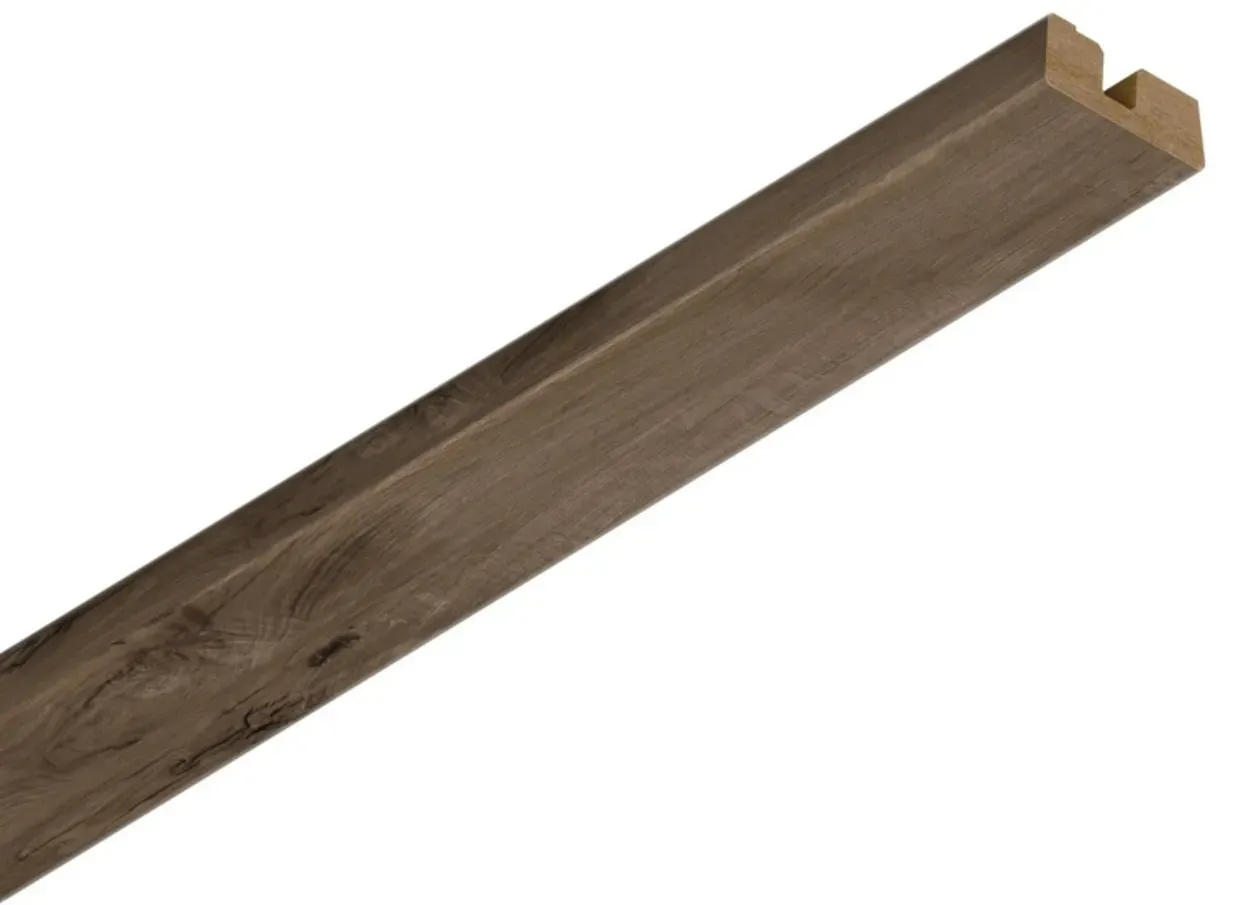 ter Hürne Leisten Deckenabschlussleiste Eiche dunkelbraun DAL 34 Dekor 2400x34x14 mm