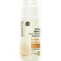 SANTE Extra Gentle Nail Polish Remover Nagellack-Entferner mit Bio-Orangenöl & Bio-Alkohol, Acetonfrei, Mild & pflegend, Vegan, 100ml