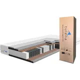 TULENA NOX Taschenfederkern Matratze 160x200 Federkernmatratze H4 + H5 Basic 23cm hoch Probeschlafen Rollmatratze Wendematratze