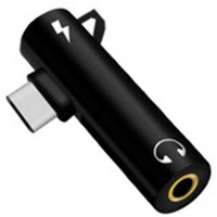Yihaifu 2 in 1 Typ-c bis 3,5 mm Klinke 6 2 in Telefon-Adapter USB-C-Kopfhörer Lade Converter Ersatz für 6 /