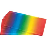 VBS Transparentpapier Regenbogen, 5 Bogen