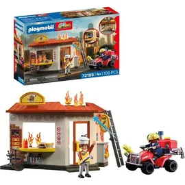 Playmobil City Action Feuerwehr-Quad mit Burger-Bude 72195