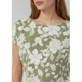 s.Oliver Fließendes Jersey-Shirt Olive/Creme 48