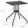Relaxdays Gartentisch quadratisch 61 x 61 x 75 cm Schwarz