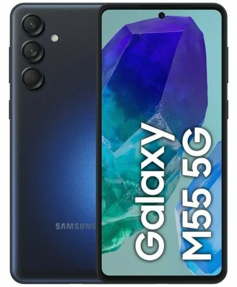 Smartphone Samsung Galaxy M55 5G Octa Core 8 GB RAM 256 GB Schwarz