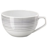 Rosenthal Tasse TAC Gropius Stripes 2.0 Kombi-Obertasse, Porzellan weiß