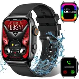 Smartwatch Damen Herren Smartwatch, Fitness Tracker Uhr mit Anrufe Smartwatch