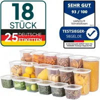 Uandu Vorratsdosen mit Deckel Luftdicht Set, BPA frei, Aufbewahrungsbox