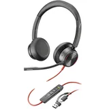 Poly Blackwire 8225 USB-C Stereo-Headset - USB-C/A-Adapter, ANC