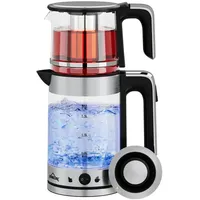 Homelux Wasserkocher Glas 1.8L + 1.2L Teekocher 1800W Glaswasserkocher