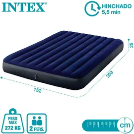 Intex Dura-Beam Classic Downy Mattress Blau