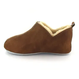 SHEPHERD Hausschuhe Lammfell Braun 38