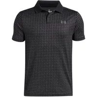 Under Armour Performance Printed Poloshirt Jungen 004 - black/castlerock/castlerock M