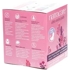 Natracare Ultra Extra Damenbinden Lang 8 St.