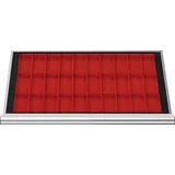 Stier Schubladeneinteilung Kleinteilekästen BLH 28 mm Innenmaß 800x450 mm 30 KTK 75x150 mm