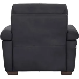 Calia Italia Sessel Gaia Luxus-Microfaser Ginevra 100 x 92 x 94 cm schwarz