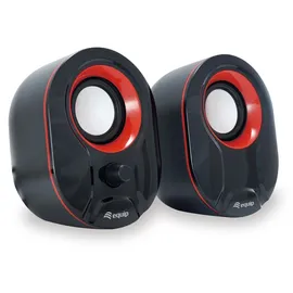 Equip Stereo 2.0 Lautsprecher 2.0 System schwarz/rot