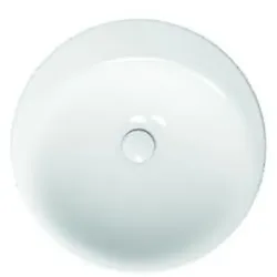 Bette BE Lux Oval Waschtisch 50x50x0 8 cm mit Bohrung weiß