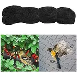 Memkey - Vogelschutznetz, 4 M X 10 M Großes Vogelnetz, Vogelschutznetz, Obstbaumnetz, Schwarzes Vogelnetz, Schützt Obstbäume Und Gemüse Vor Schäden