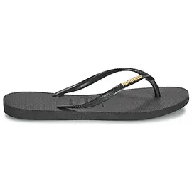 HAVAIANAS Zehentrenner SLIM LOGO METALLIC in Schwarz, /