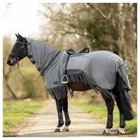 Busse Ausreitdecke Moskito-Fransen III Trainingsdecke Grau (Anthrazit) 155 -