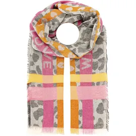 Zwillingsherz Schal ZWILLINGSHERZ ""Wild Love"", Damen, grau, Obermaterial: 100% Polyester, Modetücher Schal, trendiger Schal mit Herzen und Schriftzug