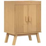 vidaXL Badezimmer-Set Unterschrank Olden Braun 60 x 40 x 80 cm Massivholz Kiefer, (1-St) braun