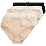 Ulla Popken Slip Midi-Slips 5er-Pack elastische Qualität (5-St) bunt 50/52
