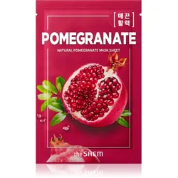 The Saem Natural Mask Sheet Pomegranate Textil-Maske zur intensiven Straffung und Aufhellung der Haut 21 ml