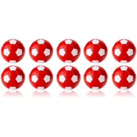 Kübler Sport Tischfußball Kickerbälle, farbig, 10er-Set, Rot / Weiß - Rot / Weiß