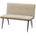 Hti-Living Polsterbank Joschka Antikbraun/Taupe 112 x 40 x 48 cm