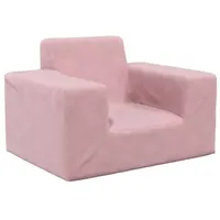 vidaXL Kindersofa Rosa Weich Plüsch