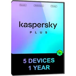 Kaspersky Plus (5 Geräte / 1 Jahr) - EU