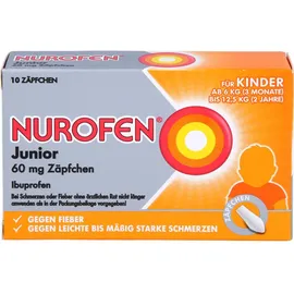 RECKITT NUROFEN Junior 60 mg Zäpfchen