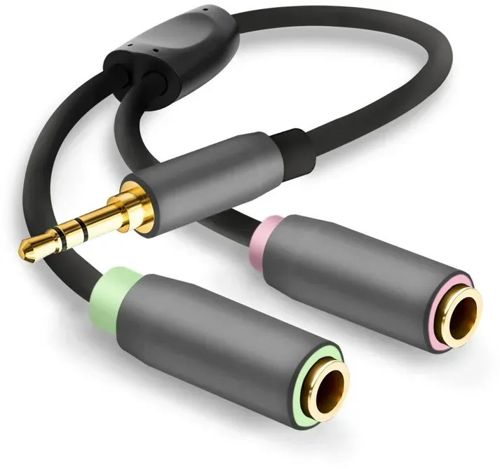 Helos Premium - Audio-Adapter - Mini-Stecker Stecker zu Mini-Stecker Gefäß