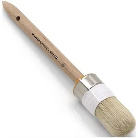 Nölle Profi Brush Ringpinsel Gr.4 Borsten-L.75mm 20mm helle Chinaborste roh.Holzstiel