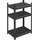 Relaxdays Schwerlastregal Stahl 90x60x40 cm schwarz 3 Ebenen