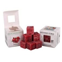 SCENTED CUBES Duftwachs Duftwürfel Raumduft AromaSchmelzwachs viele verschiedene Sorten (Granatapfel - Pomegranate)